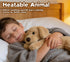 Dog Stuffed Animals, Microwavable Stuffed Animal Adorable Fluffy Puppy Plush for Warmth, Heatable Coolable Lavender