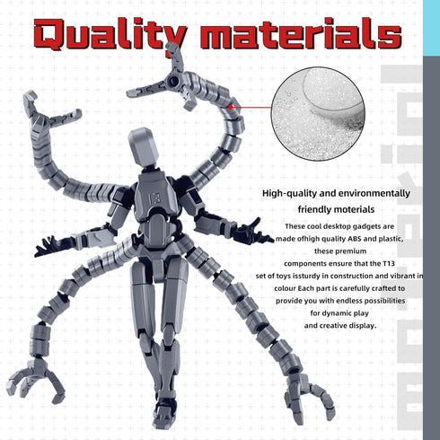 PkghoKids T13 T13 t-13 3D 5.5inch) Action Figure Already Assembled Accessories, Multi-Jointed Movable,for Collectors