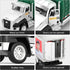 TEMI 3 Pack of Diecast City Transport Vehicles, Garbage, Tanker, Express Delivery, 1/50 Scale Metal Collectible Models With Opening Doors for Boys and Girls