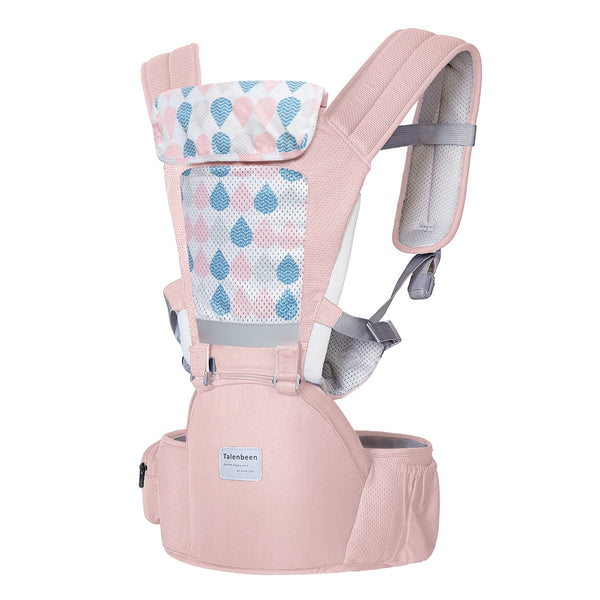 Baby Carrier 6-in-1 Newborn to Toddler, Baby Carrier with Hip Seat Lumbar