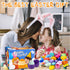 60PCS Prefilled Easter Eggs with Toys Inside, Easter Basket Eggs Filled Stuffers, Easters Theme Party Favors Fidget