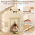 2-in-1 2 4 Windows,2 Toddlers,53" x40" 51" EagleStone Kids Tent,Large Play Tent with Padded Mat and Lights,Kids