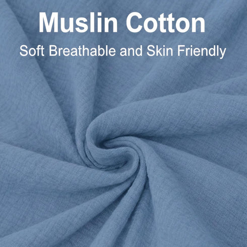 2 Pack 28"x 52"- Muslin Crib Sheets for Boys & Girl- Neutral Breathable Cotton Crib Mattress Sheets Fitted for Standard