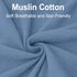 2 Pack 28"x 52"- Muslin Crib Sheets for Boys & Girl- Neutral Breathable Cotton Crib Mattress Sheets Fitted for Standard