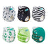 ALVABABY 6 Pack Baby Diaper Pocket Cloth Diapers with 12 Inserts, Adjustable for Boys and Girls 6DM35