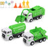 Toy Vehicles Set 3 Pack, Sanitation Truck Model with 8 Signposts, Friction Power for Boys Age 3+
