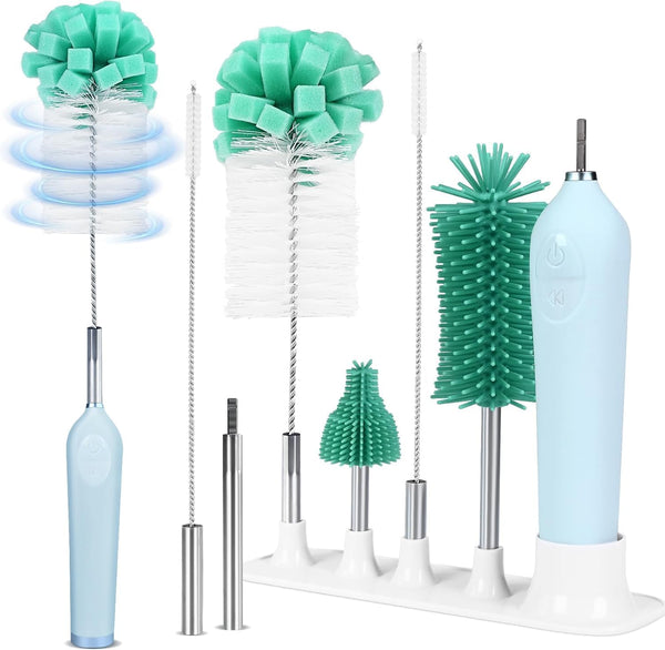 ESFC Electric Bottle Brush Cleaner with Holder, Rechargeable Automatic Water Bottle Cleaner with