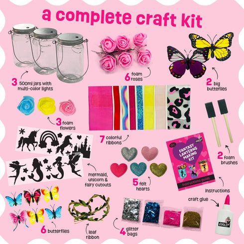 WOOODLIFY 8 9 10 11 12 8-10 8-12 Light-up Unicorn Fairy & Mermaid Lanterns Craft Kit Christmas Gifts for Year Old Girls