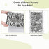 Boy,28 x52,White Zebra Print Themed Fitted Crib Sheet,Standard Crib Mattress Fitted Sheet Toddler Bed Mattress Sheets
