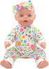 FADALEA 14-18 inch 5-Packs 14-18 inch Doll Clothes and Accessories with Headband for Doll (Not Include Doll)
