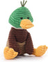 12 Inches Apricot Lamb Corduroy Mallard Duck Stuffed Animals for Kids, Soft Cute Plush Toys for Baby Girl and Boy