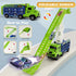 3-5 4-8,Foldable Sets 2.8-Ft 6 3 4 5 6 7 8+ Toddler Car Truck Toys,Car Carrier Truck Toys for Kids Age Car Track