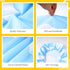Xihaian 3 Pack 32''x16'' Baby Changing Pad Cover for Boys Girls Blue Sky and White Cloud Cow Print Nursery Diaper