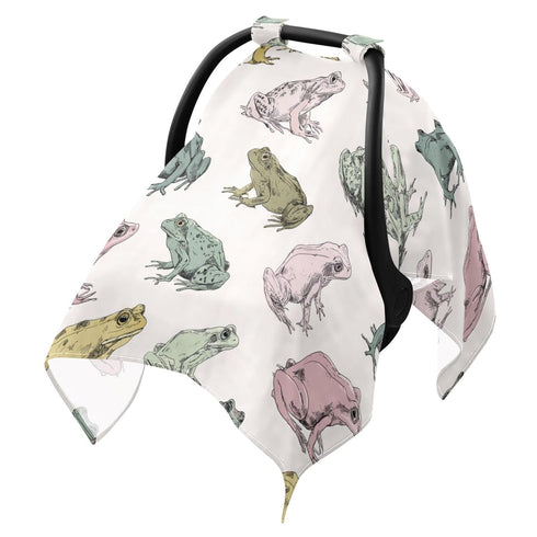 Mazeann Vintage Tree Frog Car Seat Cover Baby Breathable Soft Infant Carseat Covers
