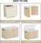 Closet 25"x13"x16" Bagnizer Large Toy Storage Box with Lids, Collapsible Sturdy Baby Storage Organizer Chest Bin Basket