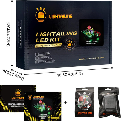 Lightailing Light for Lego-10309 Succulents, LED Lighting Kit Compatible with Lego Building Blocks Model - NOT Included