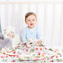 Nialnant Floral Baby Girl Blanket, Soft Plush Baby Blankets for Girls, Receiving Blankets Neutral Toddler Blanket, Girl