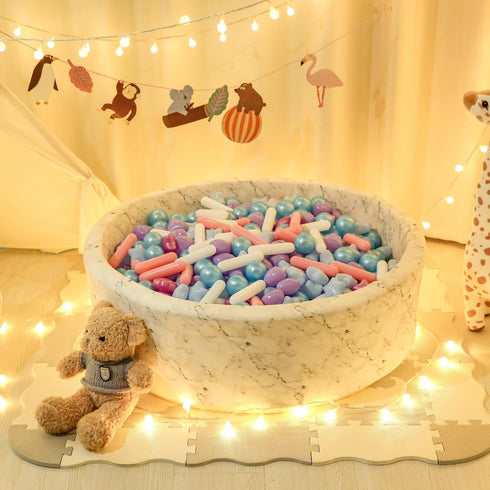 STARBOLO Ball Pit Balls, Pack of 150pcs Crush Proof Plastic Children's Toy Balls, Mermaid Ocean Balls for Birthday