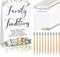 Fumete 61 Pieces Baby Shower Games, Family Traditions Sign and Cards with Pencils for Baby Shower Party Decor