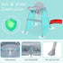 4 1 6-36 BABY JOY Baby High Chair, in Convertible High Chair with Adjustable Legs, Double Removable Tray, Safety