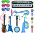 Inflatable Rock Star Toy Set - 12 Pack of Inflatable Instruments for 80s 90s Party Decorations