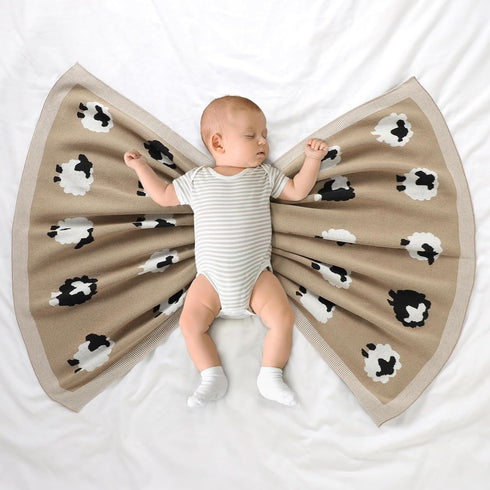 Neiwech Cozy Baby Swaddle Blanket Boy Girl Cotton Knit Soft Lightweight Receiving Crib Stroller Nursery Blankets