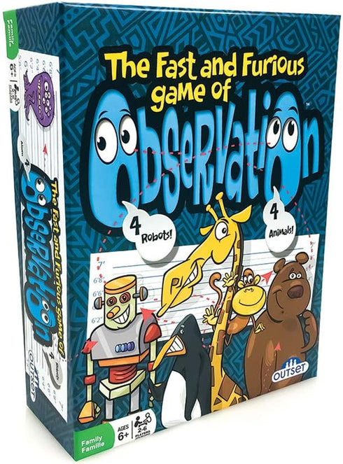 Observation – A fast card game of quick thinking – Find The set of 4! – 2 to 6 players – Fast & easy-to-learn card game for families – Fun for kids & adults, ages 6+ by Outset