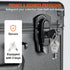 VEVOR 96 PSA Graded Card Storage Box with Key Lock, Foam Dividers for Sports Cards