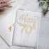 LINGTEER Happy 70th Birthday Gold Rhinestone Cake Topper, Cheers to 70th Birthday Party Decorations
