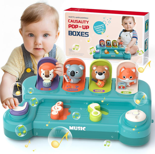 usrela Cause and Effect Toys for 1 Year Old Boy Girl, Baby