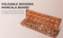 Set Ajuny Wooden Mancala Board Game - Large Folding Board with Multicolor Stones, Ideal for Family Night, Portable