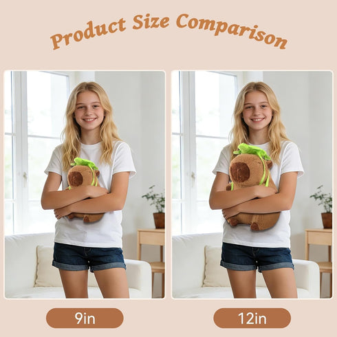 9 Inch Cute Capybara Plush,Capybara Stuffed Animal,Capibaras Peluches Kawaii Fluffy Soft Plush for Teens Birthday Gift