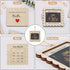 Mlatnod 3x4 Scalloped Pregnancy Announcement Box for Grandparents with Sign - Baby Coming Soon Gift, Holds Ultrasound