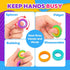 12 Pack Fidget Toys Sensory Rings for Kids: Finger Spinner Rings - Texture Stress Toys for Kids Autism Calming - Fun