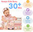 1-3 17-Inch 1 2 3 KALOTOYS Large Montessori Busy Board for Baby & Toddlers Wooden Sensory Activity Board Fine Motor