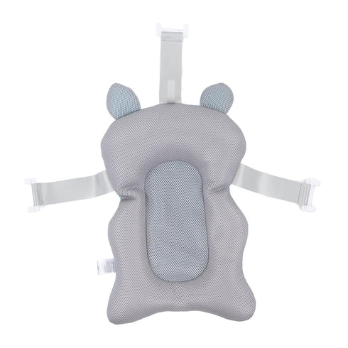 BAOK Baby Bath Support Cushion, Cotton Baby Bath Pad Floating for Shower (Orange)