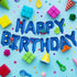 Happy Birthday Balloon Banner, 16 Inch 3D Letter Aluminum Foil Inflatable Kit for Party Decor