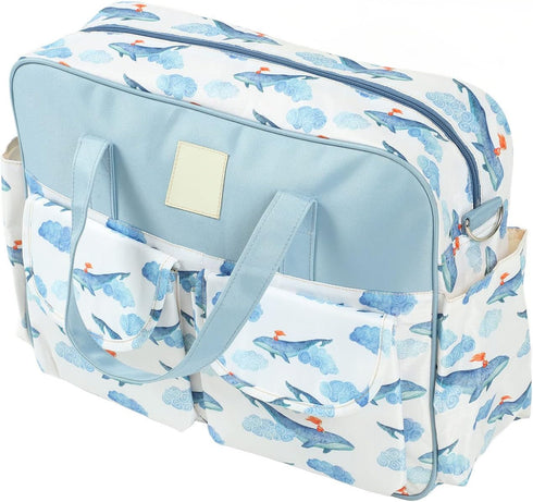 DAUZ Mommy Diaper Bag Large Capacity Strap Protector Waterproof Messenger Compartment for Outdoor Use
