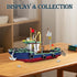 Fishing Boat Building Blocks Sets, 582 PCS City Marine Theme Model Kit for Ocean Exploration and Sea Fishing Lovers