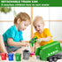 2.4Ghz Remote Control Garbage Truck Toys - 1/24 RC Truck with 4 Trash Cans, 6 Channel Remote Control, Gifts for Boys 3+