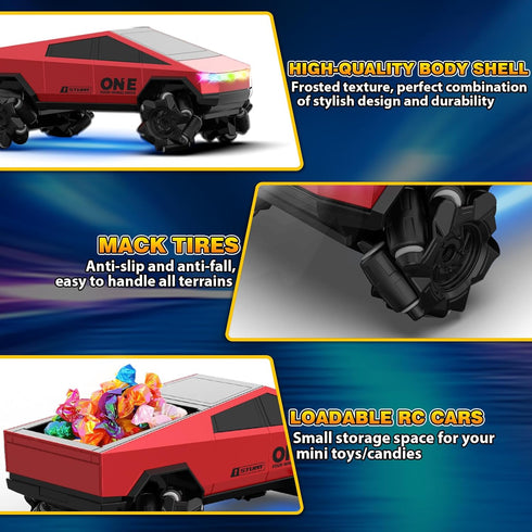 6-12 1/28 4WD 2.4Ghz 360Rotating Gesture Sensing RC Stunt Car Toys for Years Old Boys Girls, Scale RC Drift Car, RC