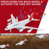 6 Pack: Commercial 7.2" A380 1:400 Diecast Airplane Toys, Big Model Airliners Planes with Lights and Sound - Pull Back