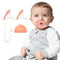 Garkoko 2-Pack Baby Pacifier with Clip & Case, Thumb-Shaped Soothing Pacifier 0-18