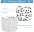 IHCVHQX 1 Pack Baby Feeding Bibs for Boys Girls Soccer Ball Pattern Toddler Infant Bandana Drool Bibs with Pocket
