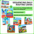 Sequencing Daily Routine Conversation Cards | Learning Material for Social Skills & Emotional Intelligence| Speech
