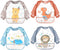 Accmor Long Sleeve Baby Bibs - Waterproof Sleeved Bibs for Eating, Toddler Smock Bibs for 6-36 Months