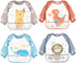 Accmor Long Sleeve Baby Bibs - Waterproof Sleeved Bibs for Eating, Toddler Smock Bibs for 6-36 Months