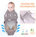 Miracle Baby 3-Pack 100% Swaddle Sack, Cotton Sleep Swaddles Wrap Blankets for Newborns & Infants, Soft & Adjustable