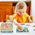 Wooden Toddler Puzzles, Funsland Peg Puzzles Gifts, Eco-Friendly Animal Patterns Jigsaw for 1-3 Years Old