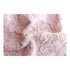 Handcrafted Plush Baby Mini Blanket Pacifier Holder - Dusty Pink Fur & Cream Satin